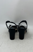 Load image into Gallery viewer, Jessica Simpson Womens Naomia Black Beige Block Slingback Heels Size 7.5M
