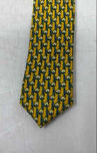 Load image into Gallery viewer, Alfredo Bendiny Mens Yellow Printed Silk Adjustable Formal Pointed Tie
