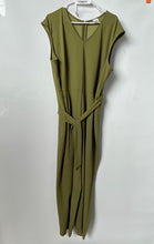 Load image into Gallery viewer, Anne Klein Womens Green Waist Tie Back Zip One-Piece Jumpsuit Size PXXL
