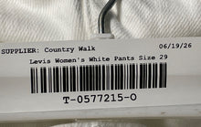 Load image into Gallery viewer, Levi's Womens 711 White Denim Light Wash Regular Fit Skinny Leg Jeans Size 29
