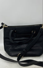 Load image into Gallery viewer, Nanette Lepore Womens Black Inner Pockets Satchel Bag With Crossbody Strap
