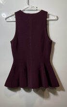 Load image into Gallery viewer, H&amp;M Womens Red Round Neck Button Front Sleeveless Blouse Top Size XS
