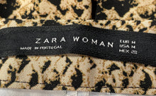 Load image into Gallery viewer, Zara Womens Multicolor Animal Print Side Zip Midi A-Line Skirt Size Medium
