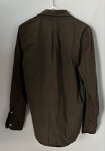 Load image into Gallery viewer, Gap Mens Green Cotton Spread Collar Long Sleeve Button-Up Shirt Size Small
