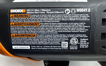 Load image into Gallery viewer, Worx Model No. WG547.2 Turbine Leaf Electric Blower Not Tested
