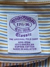 Load image into Gallery viewer, Brooks Brothers Mens Multicolor Striped Non-Iron Classic Dress Shirt Sz 17.5-36
