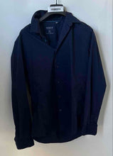 Load image into Gallery viewer, Guess Mens Blue Long Sleeve Collared Slim Fit Button-Up Shirt Size L

