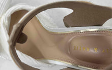 Load image into Gallery viewer, Kelly &amp; Katie Womens White Open Toe Block Ankle Strap Heels Size 6M
