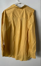 Load image into Gallery viewer, Mcedar Womens Yellow Cotton Long Sleeve Collared Button-Up Shirt Size XL
