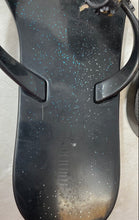 Load image into Gallery viewer, Mini Melissa Girls Black Harmonic Stars Slip-On Flip Flop Sandals Size 13
