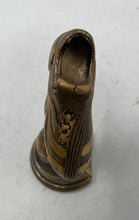 Load image into Gallery viewer, Vintage MPI Bronze Midfielder Football Soccer Shoe Award Trophy Ball Base
