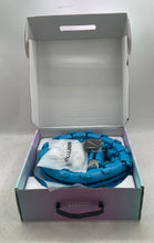Load image into Gallery viewer, Infinity Hoop Full Body Workout Box Blue Adjustable Links Fitness Equipment
