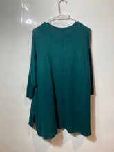 Load image into Gallery viewer, Lane Bryant Womens Green 3/4 Sleeve V-Neck Tunic Blouse Size 14/16 With Tag
