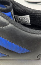 Load image into Gallery viewer, Adidas Kids Goletto VIII FG GX6906 Black Blue Lace-Up Soccer Cleats Size 5
