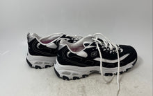 Load image into Gallery viewer, Skechers Womens D'lites Biggest Fan Black White Lace-Up Sneaker Shoes Size 9.5
