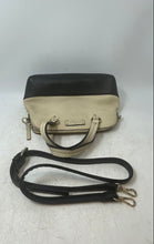 Load image into Gallery viewer, Kate Spade New York Womens Cream Black Leather Shoulder Strap Satchel Handbag
