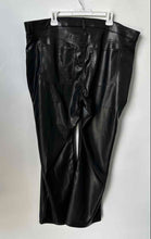 Load image into Gallery viewer, Abercrombie &amp; Fitch Womens Black Leather The '90s Relaxed Trouser Pants Size 36
