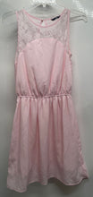 Load image into Gallery viewer, H&amp;M Womens Pink Lace Sleeveless Keyhole Back Fit &amp; Flare Dress No Size
