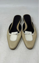 Load image into Gallery viewer, Cole Haan Womens Beige White Leather Slip-On Block Mule Heels Size 9.5B

