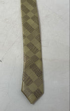 Load image into Gallery viewer, Valerio Garati Mens Gold-Tone Check Adjustable Formal Pointed Tie One Size
