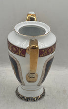 Load image into Gallery viewer, Vintage R. Limoges White Gold Plated Ceramic Tableware Scroll Handle Teapot
