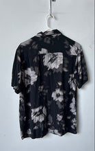 Load image into Gallery viewer, INC International Concepts Mens Black Gray Short Sleeve Button-Up Shirt Size M
