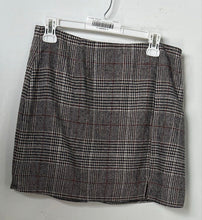 Load image into Gallery viewer, Lulus Womens Multicolor Plaid Flat Front Side Zipper Short Mini Skirt Size L

