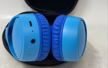 Load image into Gallery viewer, Belkin SoundForm Mini Blue Bluetooth Wireless Headphones For Kids With Case
