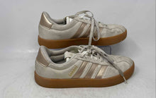 Load image into Gallery viewer, Adidas Womens VL Court 3.0 Cream Gold Low Top Lace-Up Sneaker Shoes Size 10

