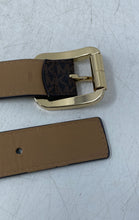 Load image into Gallery viewer, Michael Kors Womens 556267 Brown Signature Print Adjustable Buckle Belt Size L
