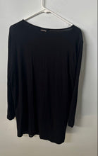 Load image into Gallery viewer, Michael Kors Womens Black Long Sleeve V-Neck Tunic Top Size Large
