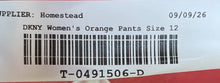 Load image into Gallery viewer, DKNY Womens Orange Regular Fit Zip Pockets Wide Leg Cargo Pants Size 12
