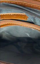 Load image into Gallery viewer, Ashwood Womens Brown Leather Double Handles Inner Pockets Bottom Studs Tote Bag
