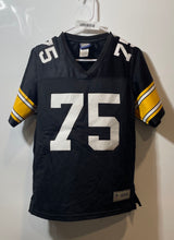 Load image into Gallery viewer, Mitchell &amp; Ness Mens Black Joe Greene #75 Short Sleeve V-Neck NFL Jersey Size S
