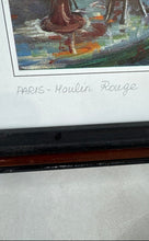 Load image into Gallery viewer, Wall Hanging Decorative Framed Paris Moulin Rouge Street Scene Art Print
