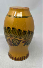 Load image into Gallery viewer, Pottery Barn Yellow Brown Floral Round Edge Home Decorative Vase
