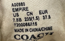 Load image into Gallery viewer, Coach Womens Empire A00980 Brown Signature Lace-Up Sneakers Shoes Size 7.5B
