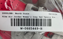 Load image into Gallery viewer, Nike Womens Air Jordan 1 Low DC0774-060 Gray Red Leather Basketball Shoes Sz 6.5
