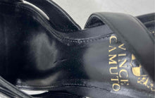 Load image into Gallery viewer, Vince Camuto Womens Black Brown Wedge Heel Open Toe Ankle Strap Sandals Size 6 M
