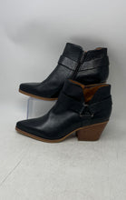 Load image into Gallery viewer, Franco Sarto Womens Louella Black Leather Pointed Toe Ankle Booties Size 10 M
