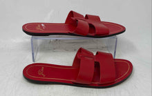 Load image into Gallery viewer, J.Crew Womens Cyprus Red Leather Slip-On Open Toe Slide Sandals Size 8.5
