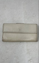 Load image into Gallery viewer, Coach Womens Brown Beige Leather ID &amp; Credit Card Slots Turn Lock Bifold Wallet
