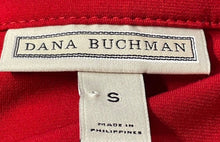 Load image into Gallery viewer, Dana Buchman Womens Red Long Sleeve V-Neck Casual Blouse Top Size Small
