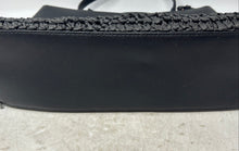 Load image into Gallery viewer, Anne Klein Womens Black Inner Zip Pockets Detachable Strap Shoulder Satchel Bag
