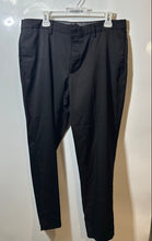 Load image into Gallery viewer, DKNY Mens Black Flat Front Pockets Straight Leg Dress Pants Size W34/L30

