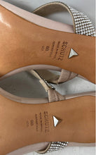 Load image into Gallery viewer, Schutz Womens Beatriz Beige Rhinestone Slip-On Stiletto Slide Heels Size 8B
