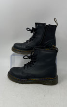 Load image into Gallery viewer, Dr. Martens Boys 1460 Black Leather Round Toe Lace-Up Ankle Combat Boots Size 1
