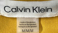 Load image into Gallery viewer, Calvin Klein Womens Mustard Short Sleeve Hoodie Dress Size Medium
