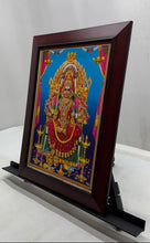 Load image into Gallery viewer, Golden Foil Photo Sri Samayapuram Mariamman Framed Hindu Religious Art Picture

