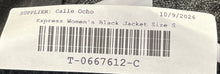 Load image into Gallery viewer, Express Womens Black Asymmetrical Zip Cropped Motorcycle Jacket Size Small
